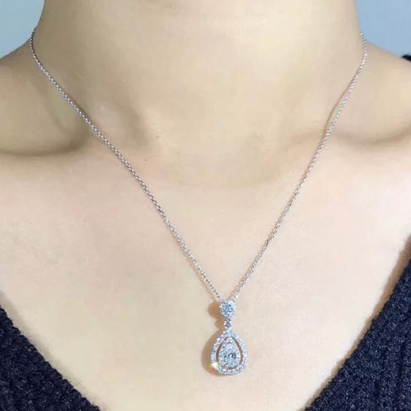 ✨Sparkling Water Drop Pendant✨ - Picture 6 of 8